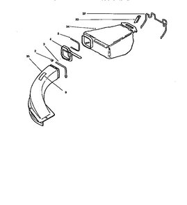 Bagger Assembly Diagram and Parts List for 10324 8900001 & UP Lawn Boy Lawn Mower